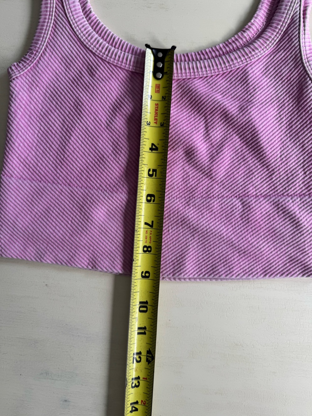 Pink Ribbed Tank Top - Picture 3 of 5